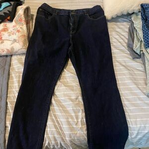 Lauren Ralph Lauren Dark Blue Straight Leg Jeans